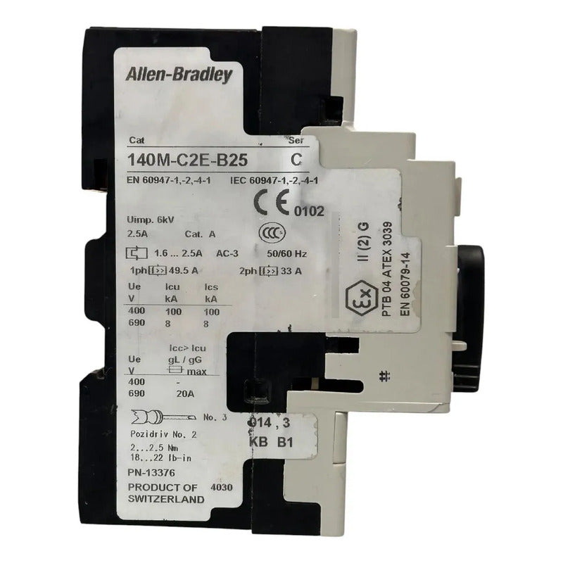 Allen-bradley 140m-c2e-b25 Guardamotor Termomagnético 50/60hz
