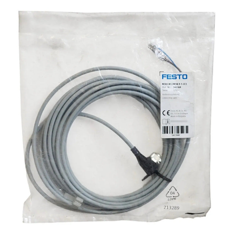 Festo Nebu-m12w5n-k-5-le3 Cable Con Conector M12 541368
