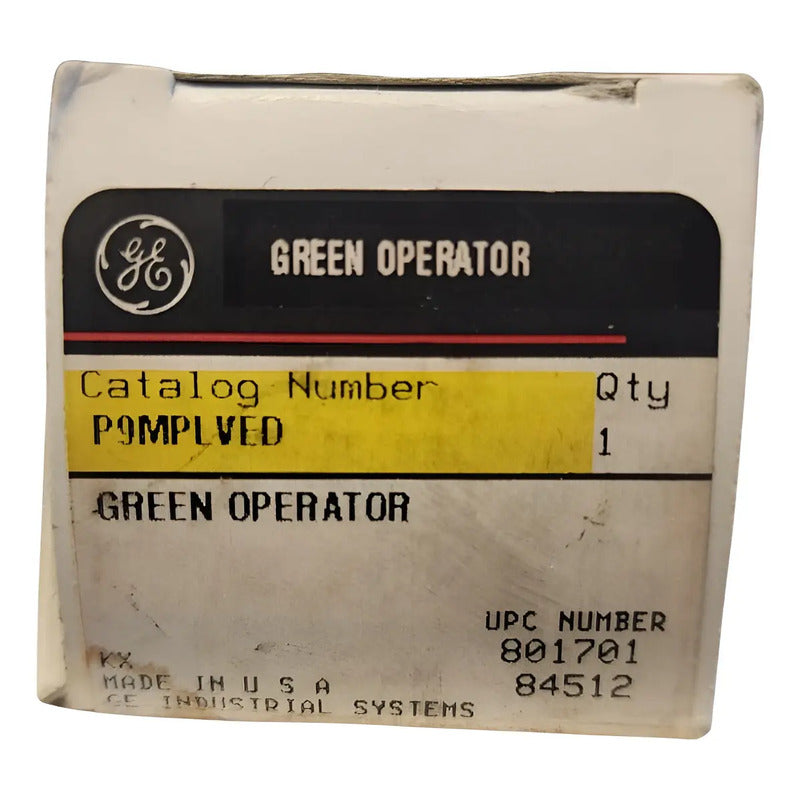 G&e Botón Pulsador P9mplved Verde