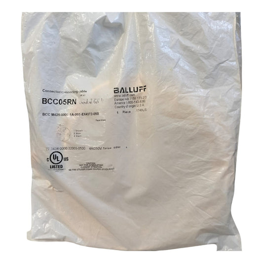 Balluff Bcc05rn Bcc M425-0000-1a-001-ex43t2-050 Cable/conex