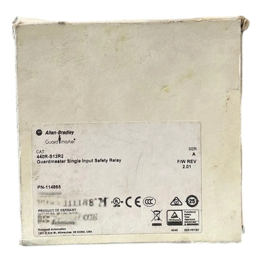 Allen-bradley Guardmaster 440r-s13r2 Sola Entrada Relé