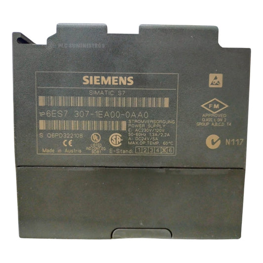 Siemens 6es7307-1ea00-0aa0 Powersuply Simatics7 S Q6pd322108