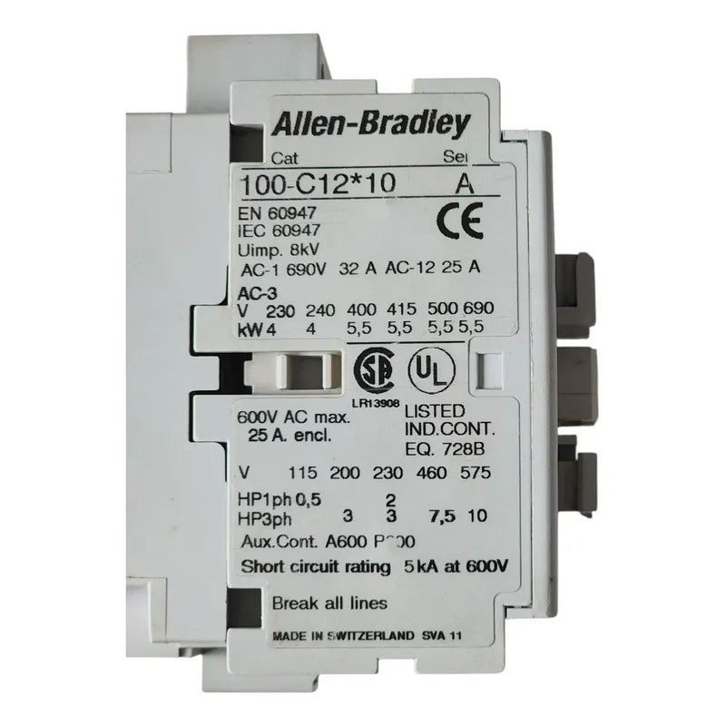 Allen Bradley 100-c12d10 Contactor Industrial Eléctrico