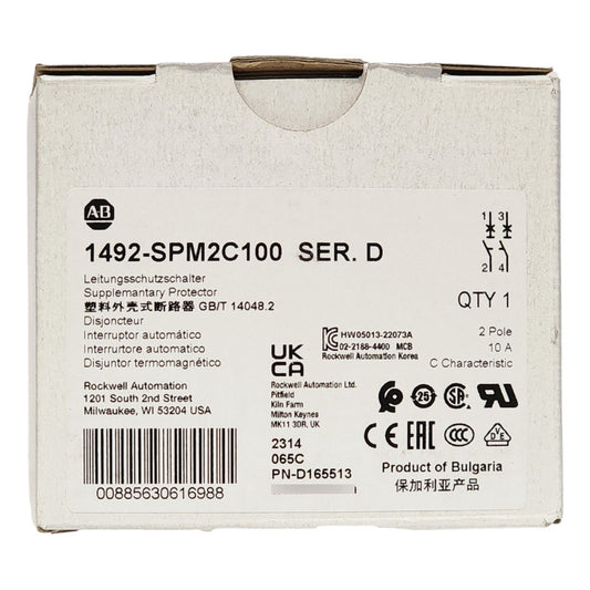 Interruptor Allen-bradley 1492-spm2c100 100a 2 Polos Rieldin