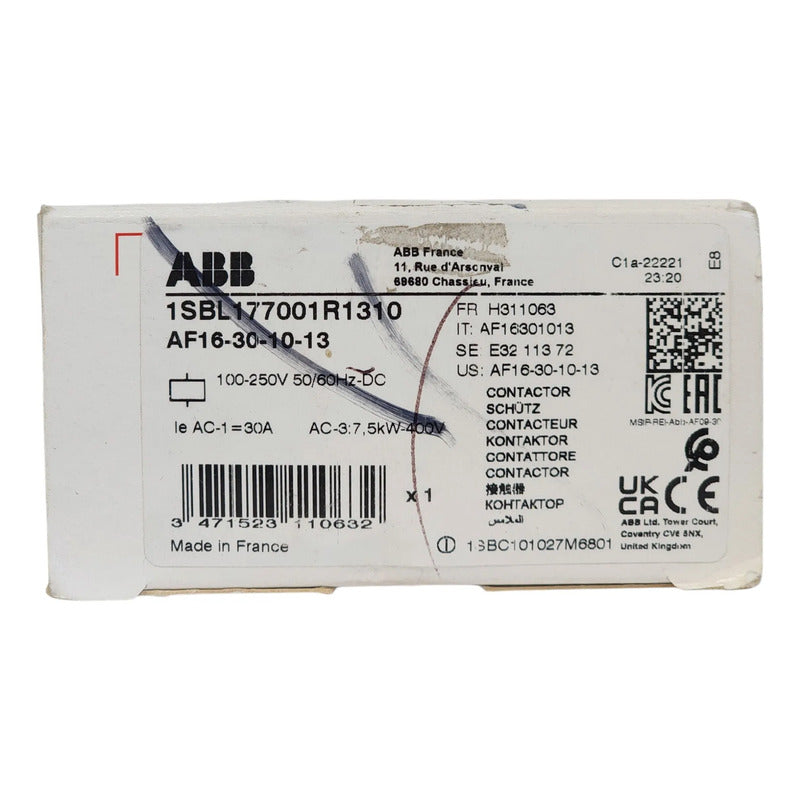Abb Af16-30-10-13 100-250v-dc Contactor