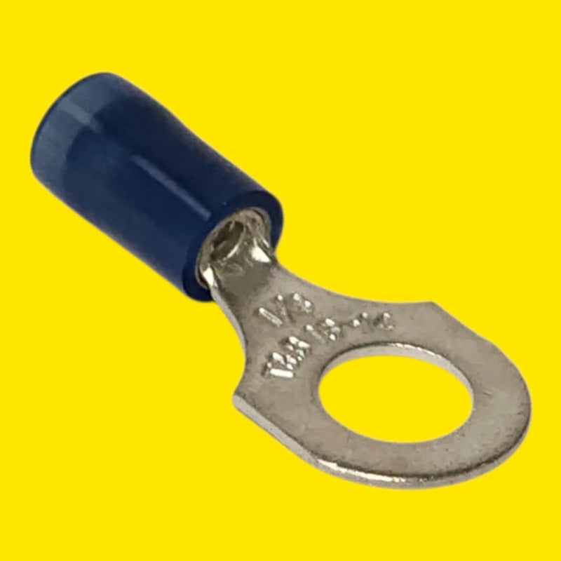 Sta-kon Rb14-14 Terminal De Ojo Aislada Azul 16-14 Awg 1/4