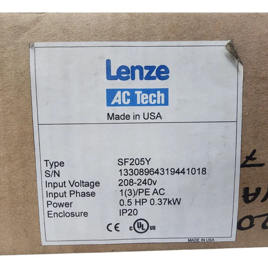 Lenze Sf205y Scf Variador De Frecuencia