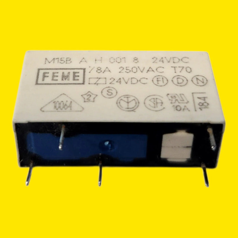Feme M15b A H 001 8 Relé Electromecánico 24vdc 8a (7 Piezas)