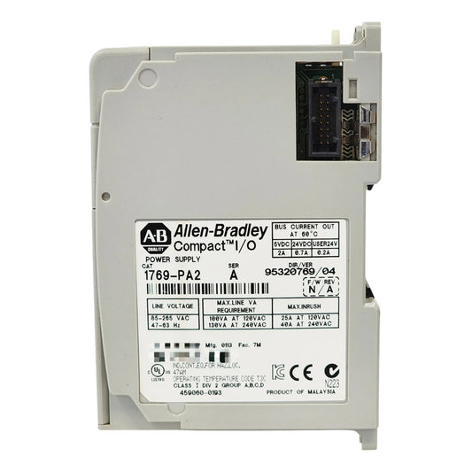 Allen Bradley Fuente 1769-pa2 Compactlogix 120/240v Ac Plcs