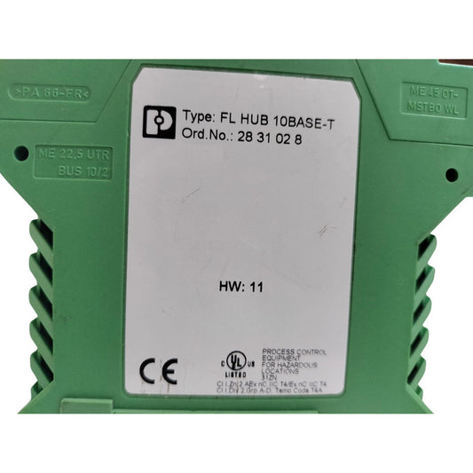 Phoenix Contact Fl Hub 10base-t Modulo Hub Alineable