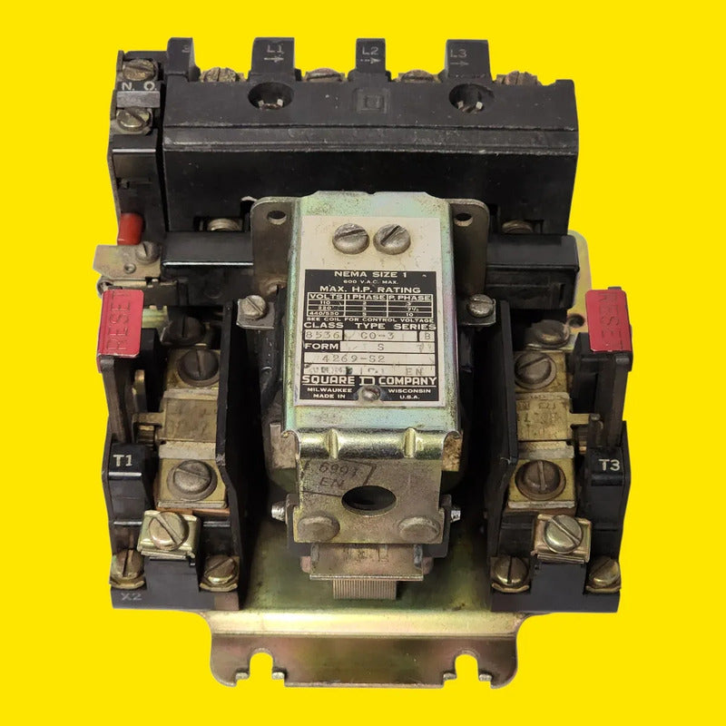 Square D 8536 C0-3 Serie B Contactor Magnético Nema