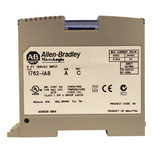 Módulo Allen-bradley 1762-ia8 Micrologix