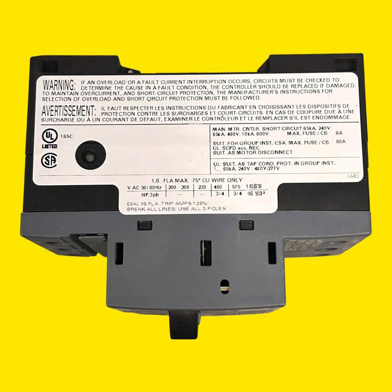 Siemens 3rv1011-1aa10 Guardamotor Sirius 50/60 Hz