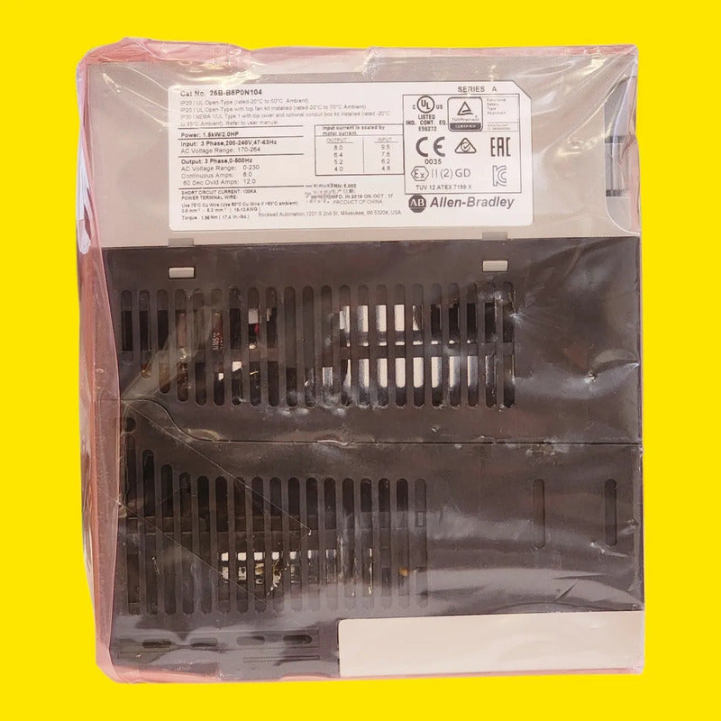 Drive Allen Bradley 25b-b8p0n104 2hp 480v Powerflex