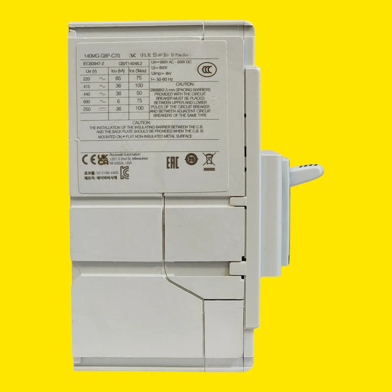 Allen-bradley 140mg-g8p-c70 Guardamotor 70a 690v 50/60