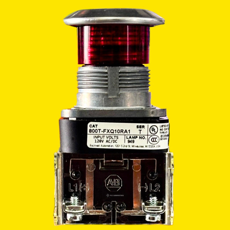 Allen-bradley 800t-fxq10ra1 30mm Push-pull Device 800t Pb Rojo