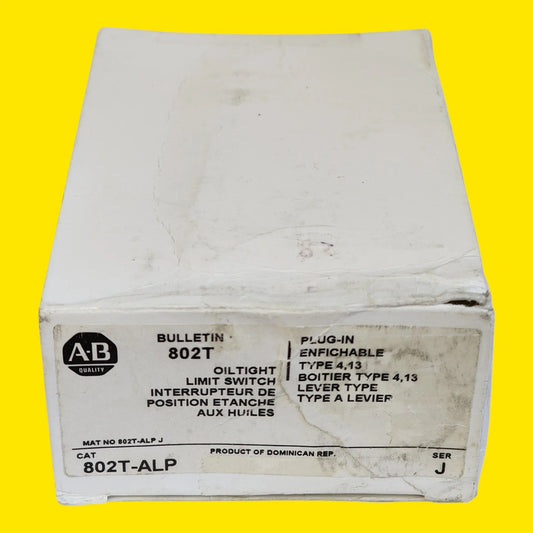 Allen Bradley 802t-alp Interruptor Limite Enchufable 10a