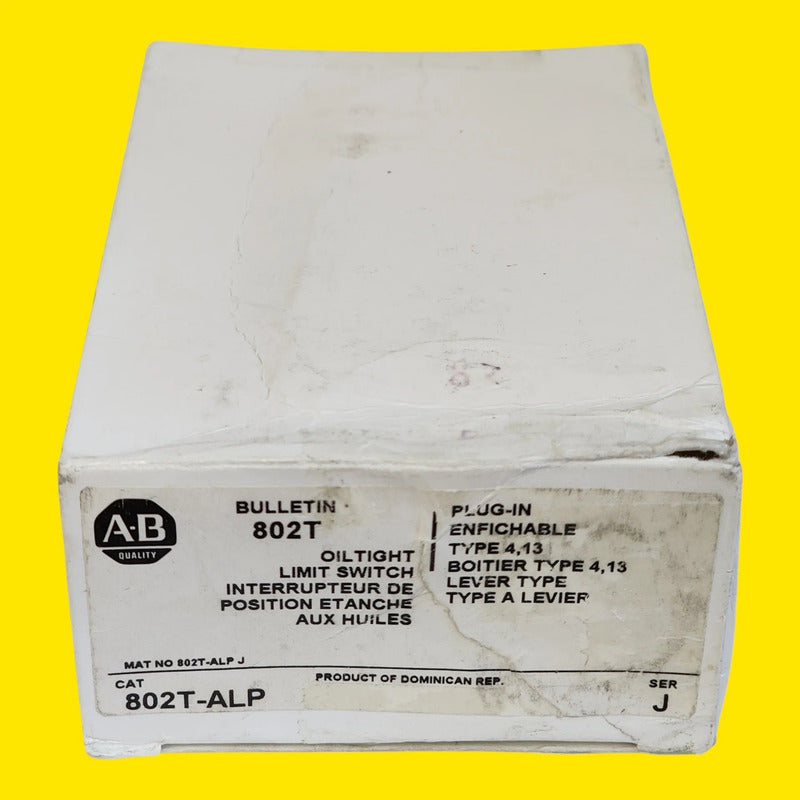 Allen Bradley 802t-alp Interruptor Limite Enchufable 10a