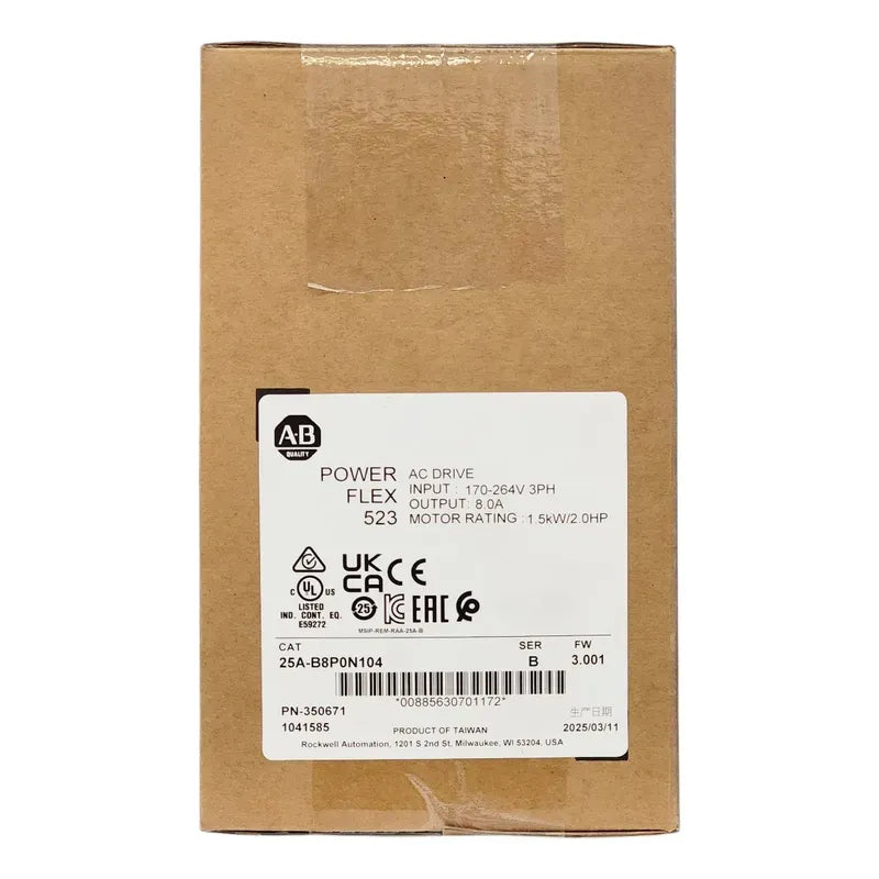 Allen Bradley 25a-b8p0n104 Variador De Ca Powerflex 523