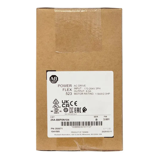 Allen Bradley 25a-b8p0n104 Variador De Ca Powerflex 523