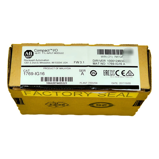 Allen Bradley 1769-ig16 16pt Ttl Input Module Nuevo