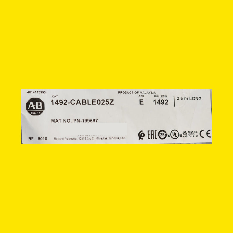 Cable Allen-bradley Cable025z Pn-199597 2,5 M