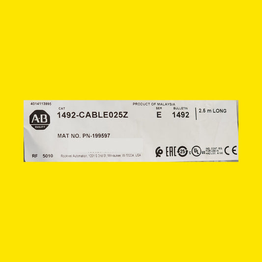 Cable Allen-bradley Cable025z Pn-199597 2,5 M