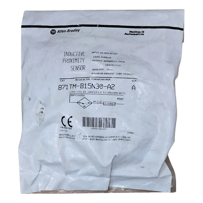 Allen-bradley 871tm-b15n30-a2 Inductive Proximity Sensor