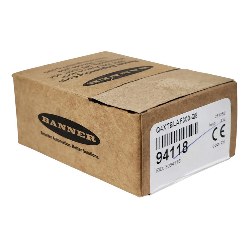 Banner Q4xtblaf300-q8  94118 Sensor Láser De Distancia