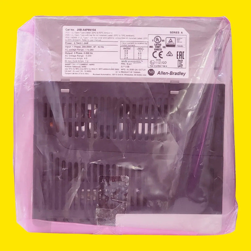 Inversor Allen Bradley Powerflex 525 25b-a4p8n104 1hp