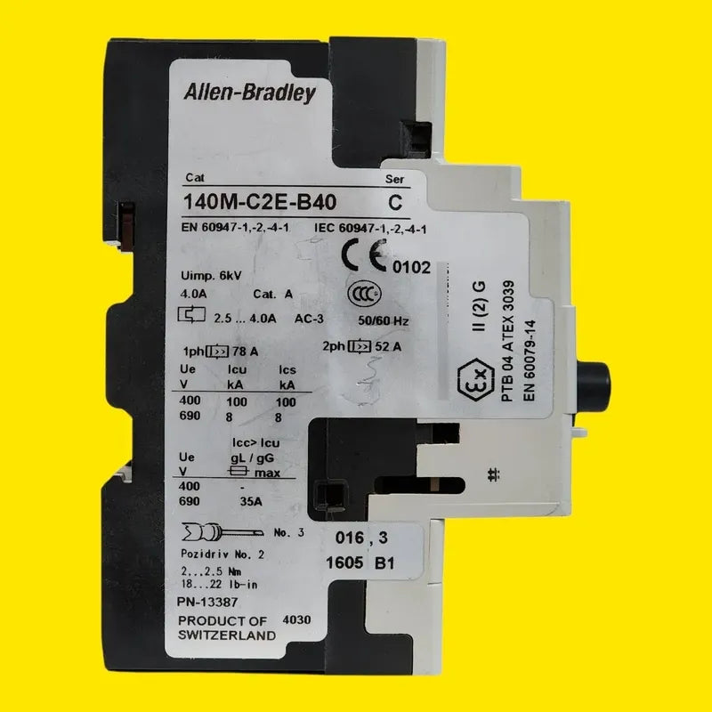 Allen-bradley 140m-c2e-b40 Guardamotor 4a 3 Polos Industrial 50/60 Hz