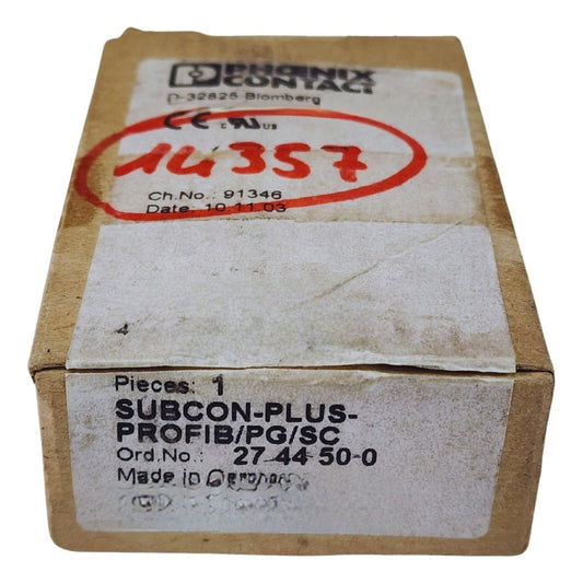 Subcon Plus Profib/pg/sc 2744500 Phoenix Contact
