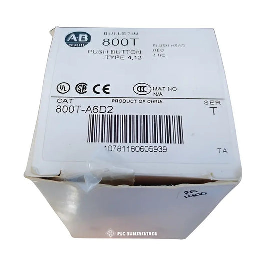 Allen-bradley 800t-a6d2 30mm Momentary Push Button Red Rojo