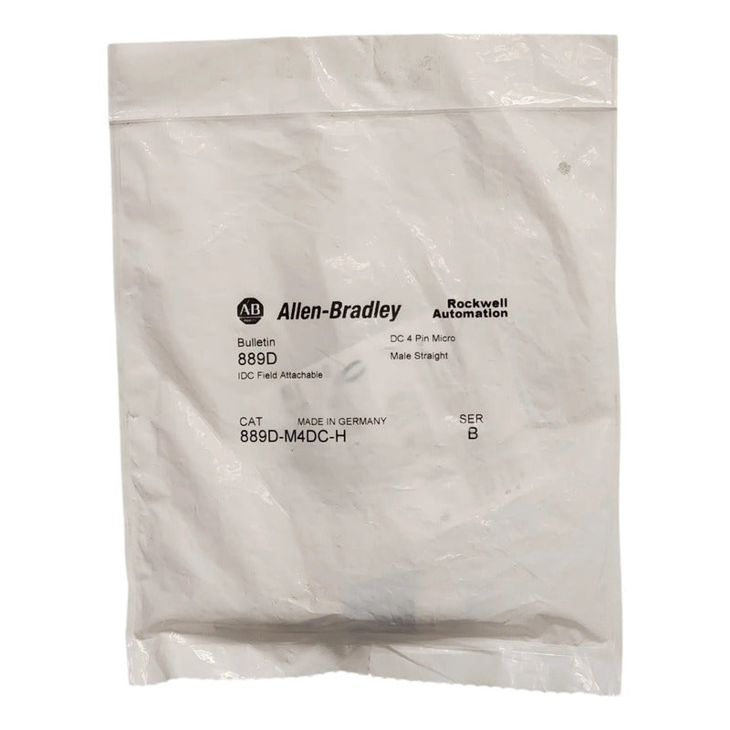 Allen-bradley 889d-m4dc-h Conector M12 Macho 4 Pines