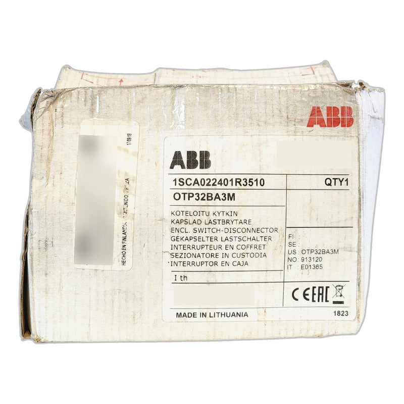 Interruptor Seccionador Abb Otp32ba3m 3 Polos Gabinete