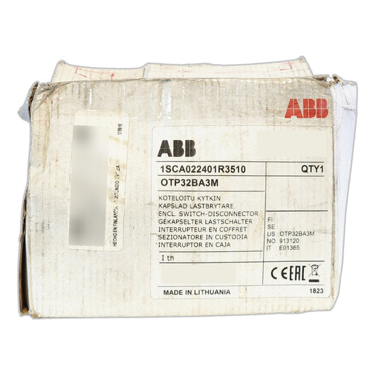 Interruptor Seccionador Abb Otp32ba3m 3 Polos Gabinete