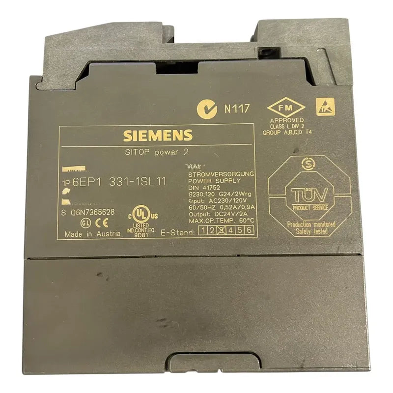 Siemens Sitop Power 2 6ep1331-1sl11 24v 2a