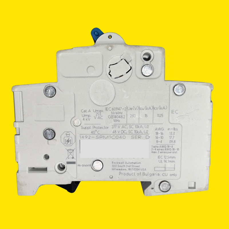Allen-bradley 1492-spm1c040 Nca Supresor 120v Ac