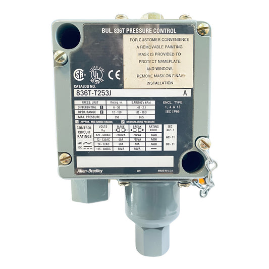 Allen Bradley 836-t253j Interruptor De Control Gris Industrial