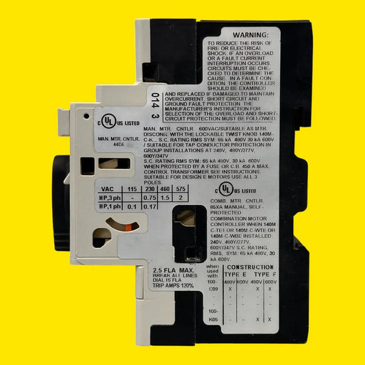 Allen-bradley 140m-c2e-b25 Guardamotor Termomagnético 50/60hz
