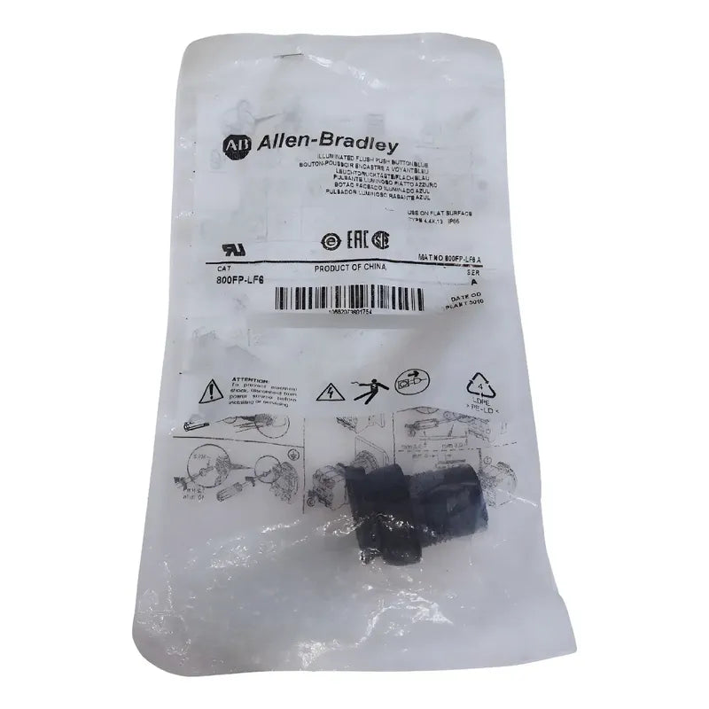 Allen-bradley 800fp-lf6 22mm Momentary Push Button Azul