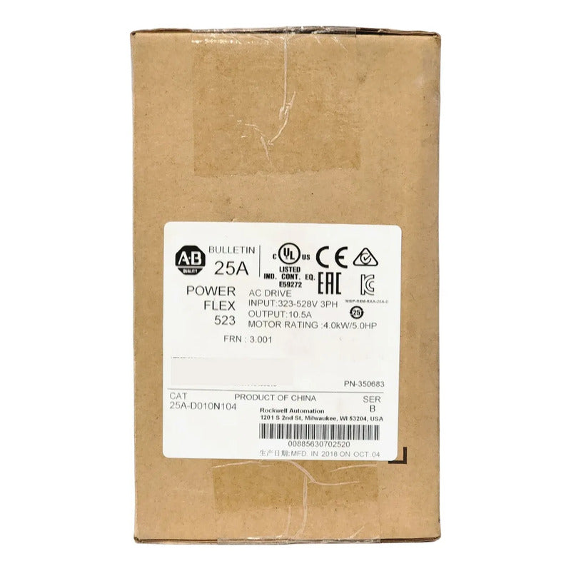 Allen-bradley 25a-d010n104 Powerflex Variador 5.0hp