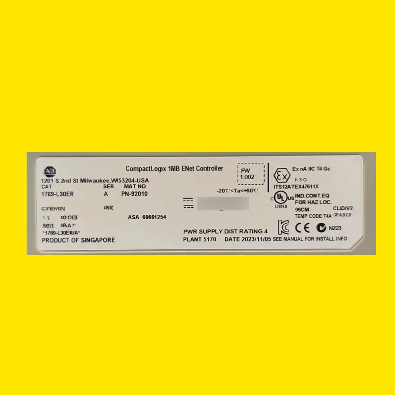 Controlador 1769-l30er Allen-bradley | Compactlogix 5370 L3