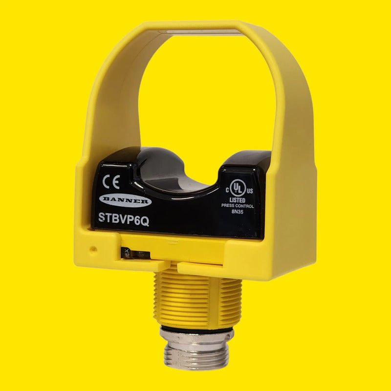 Banner Stbvp6q 64180 Boton Tactil Optico De Seguridad Amarillo