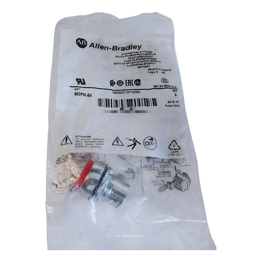 Allen-bradley 800fm-e4 Pulsador Saliente Rojo Rojo