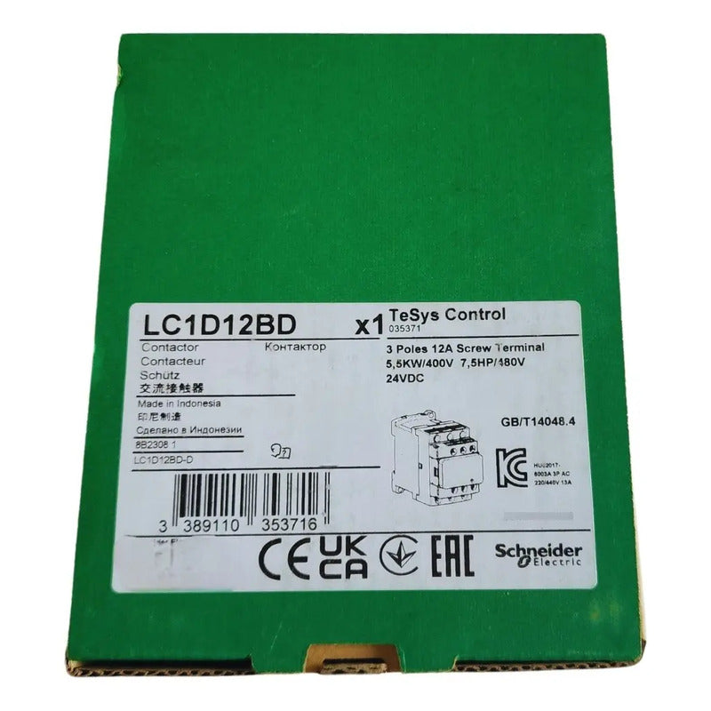 Schneider Lc1d12bd- 035371 Contactor