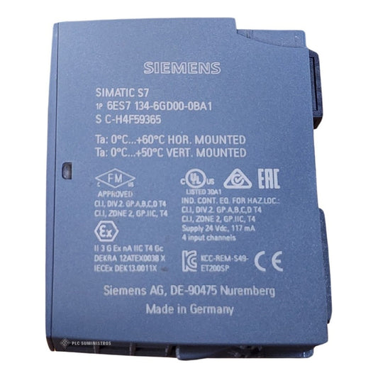 Modulo De Antrada Analogica Siemens 6es7134-6gd00-0ba1