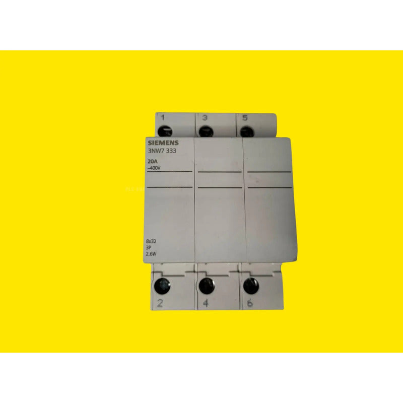 Siemens 3nw7 333 Base Porta Fusibles Cilíndricos