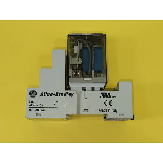 Allen-bradley 700-hb33z24 15a 24vdc Relay W/ 700-hn153.