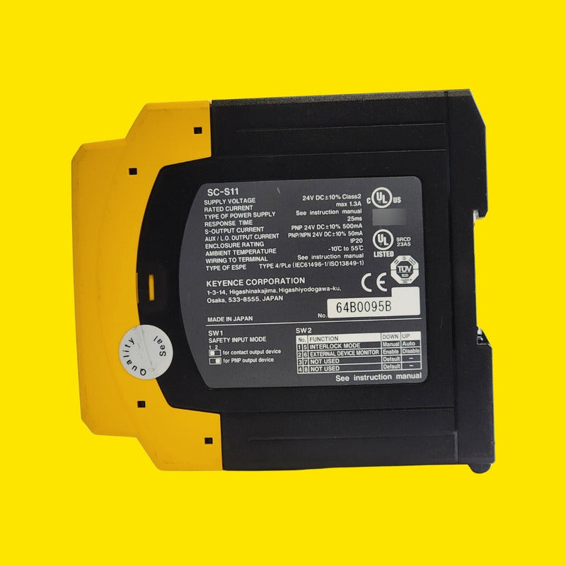 Relé De Seguridad Keyence Sc-s11 Control Industrial Riel Din
